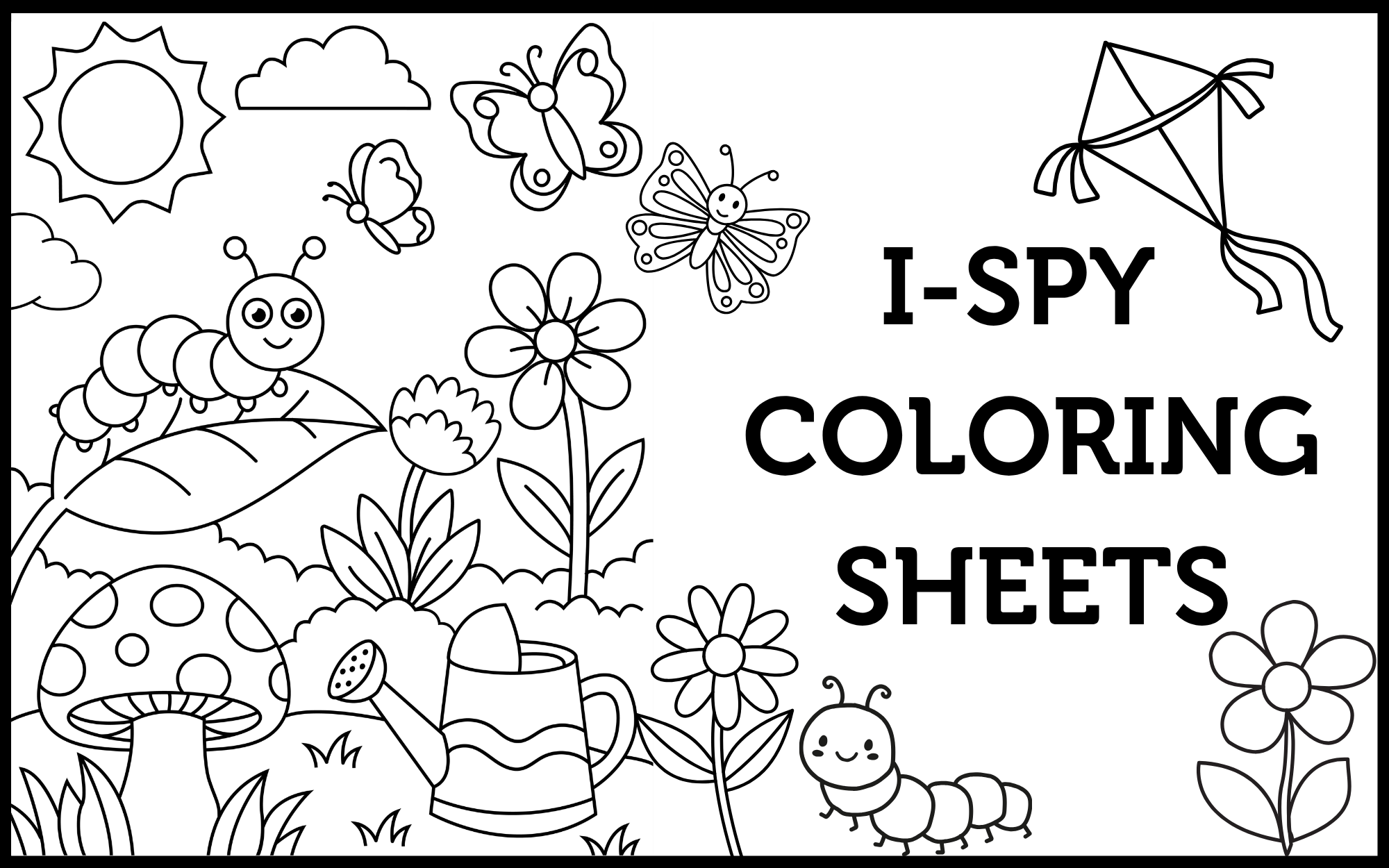 I SPY COLORING PAGES