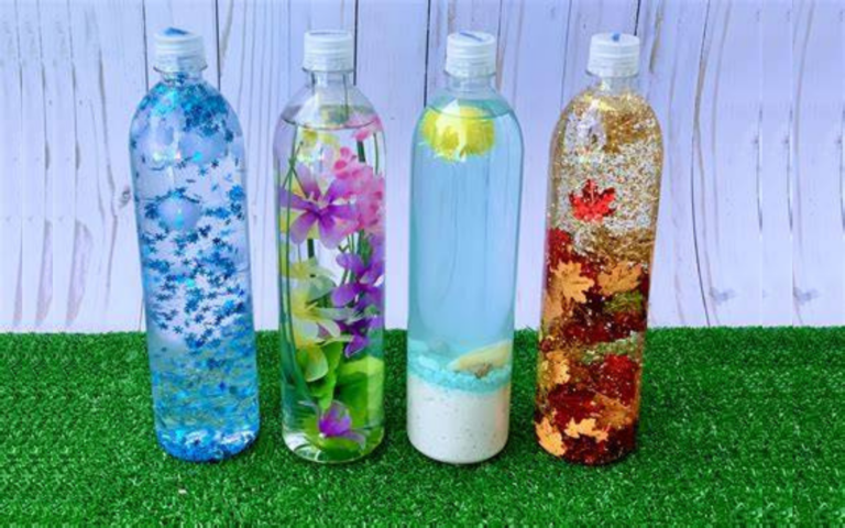 springtime sensory bottles for aba therapy