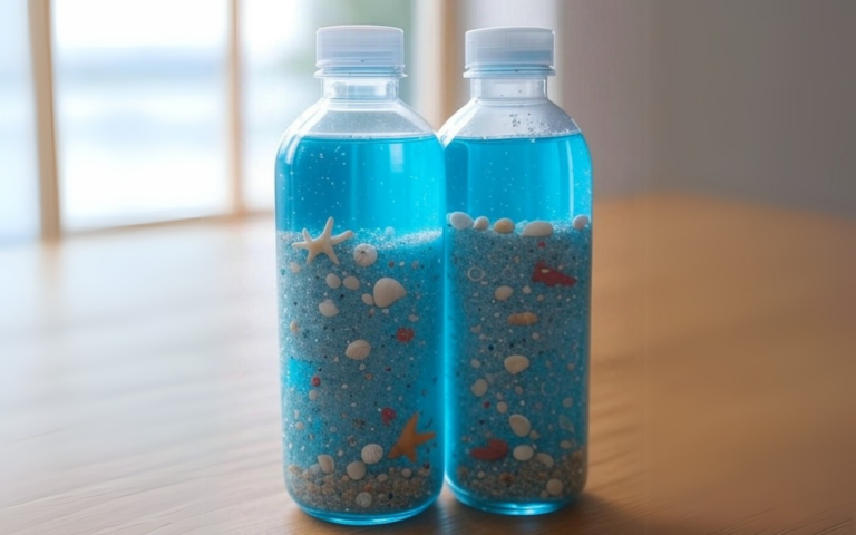 Beach-Themed Sensory Bottles for Autism Support