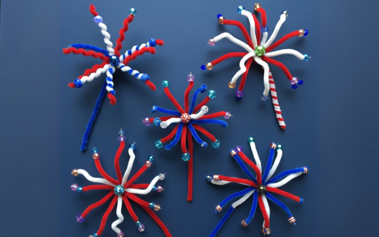 Quiet Fireworks with Pipe Cleaners for Autism Sensory Support