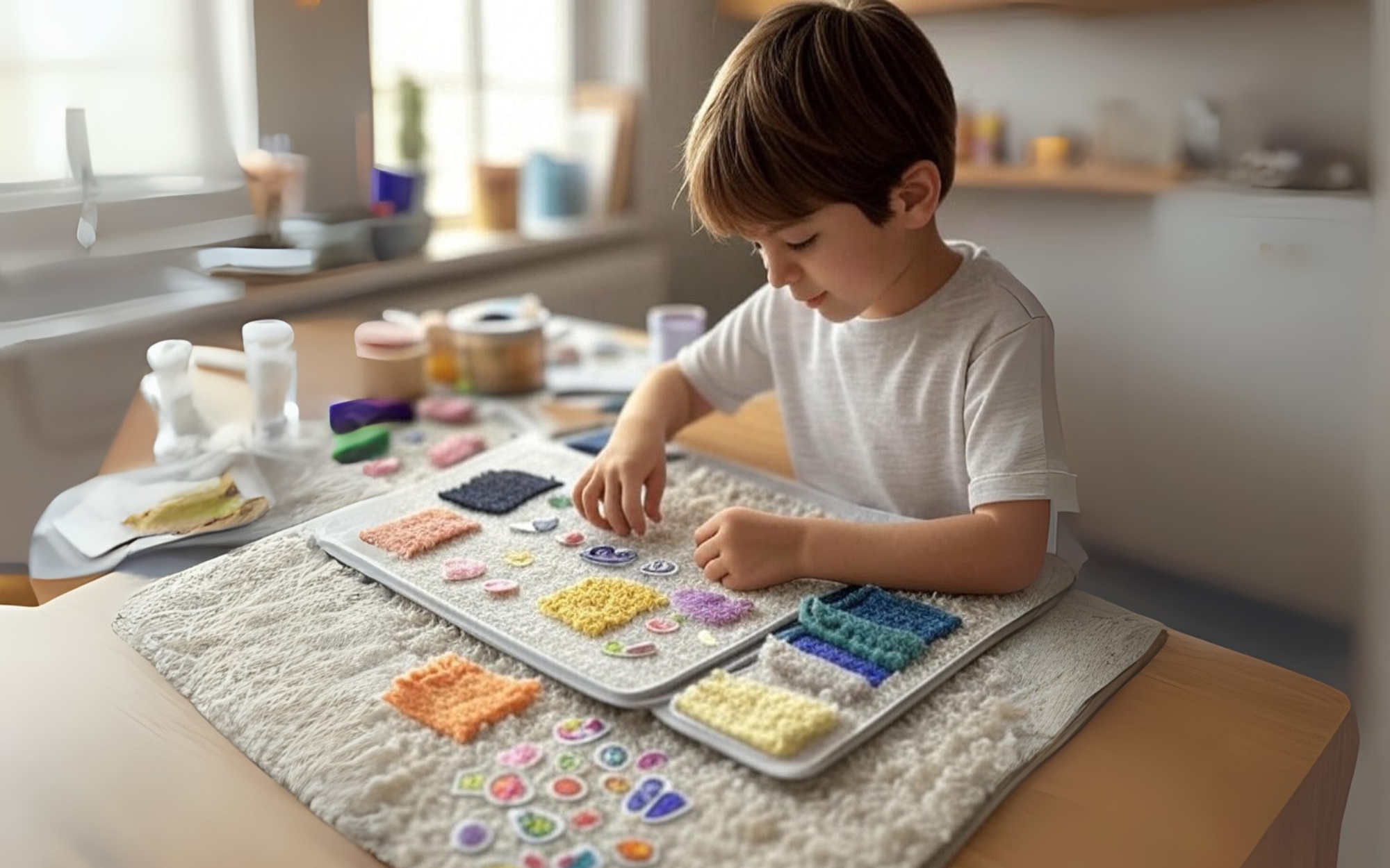 DIY Sensory Notebook Covers for autism support