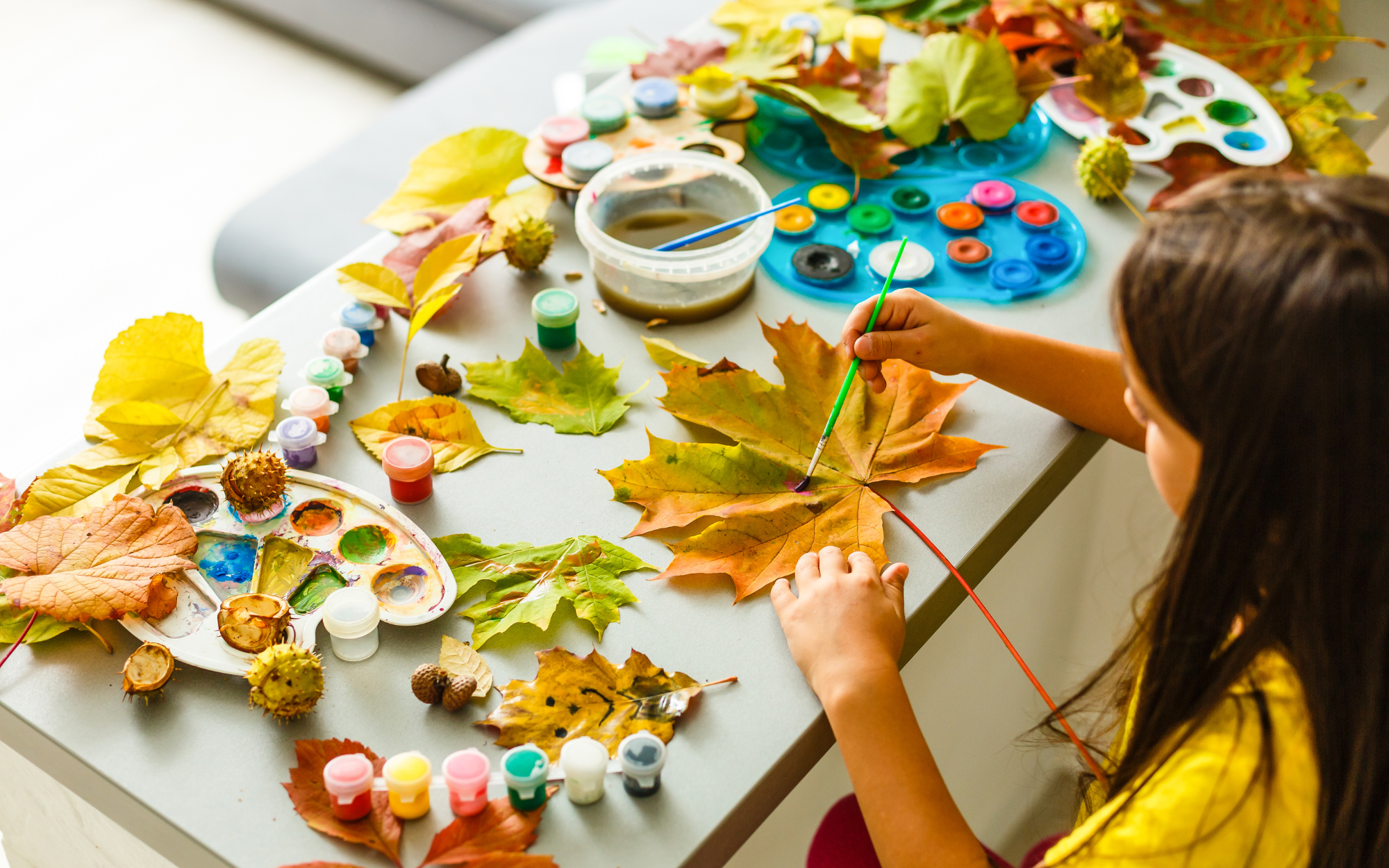 Fall-Themed Painting: A Sensory Craft for Autism Support and Creativity