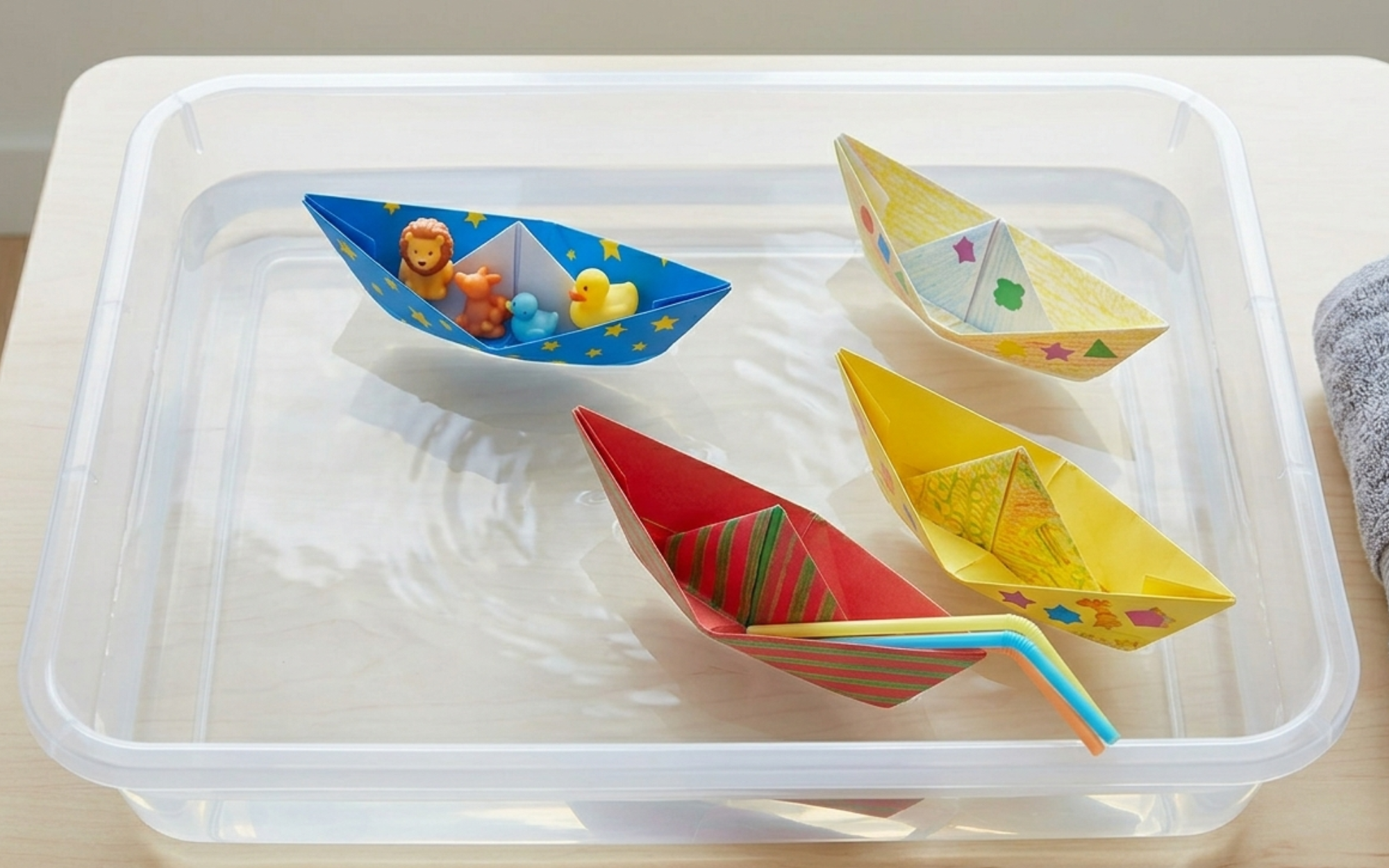 Floating Paper Boats: Summer Sensory Craft for Autism Support