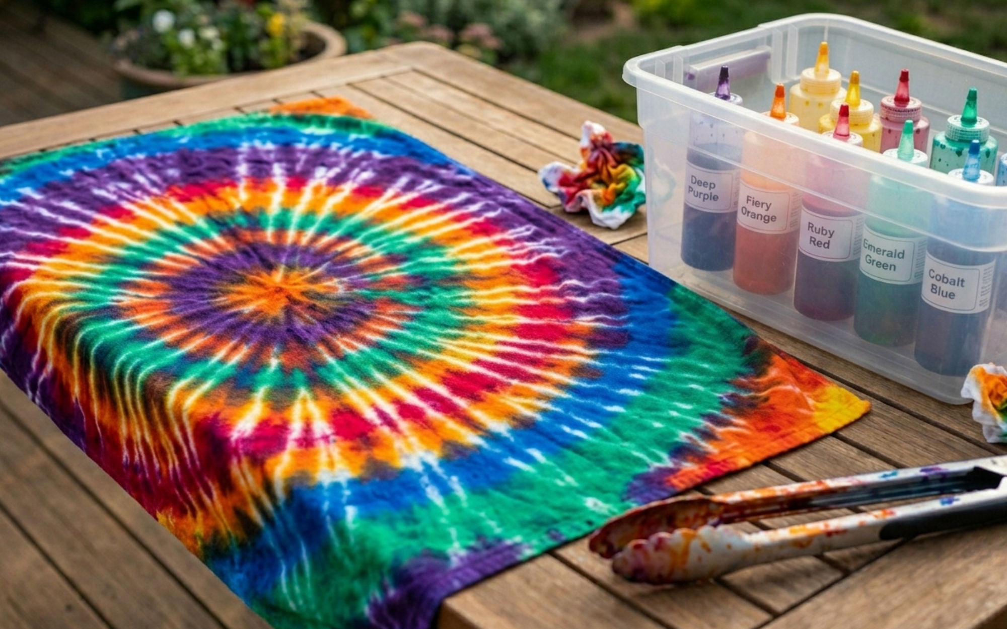 Tie-Dye Pool Towels: A Summer Craft for Autism Sensory Support