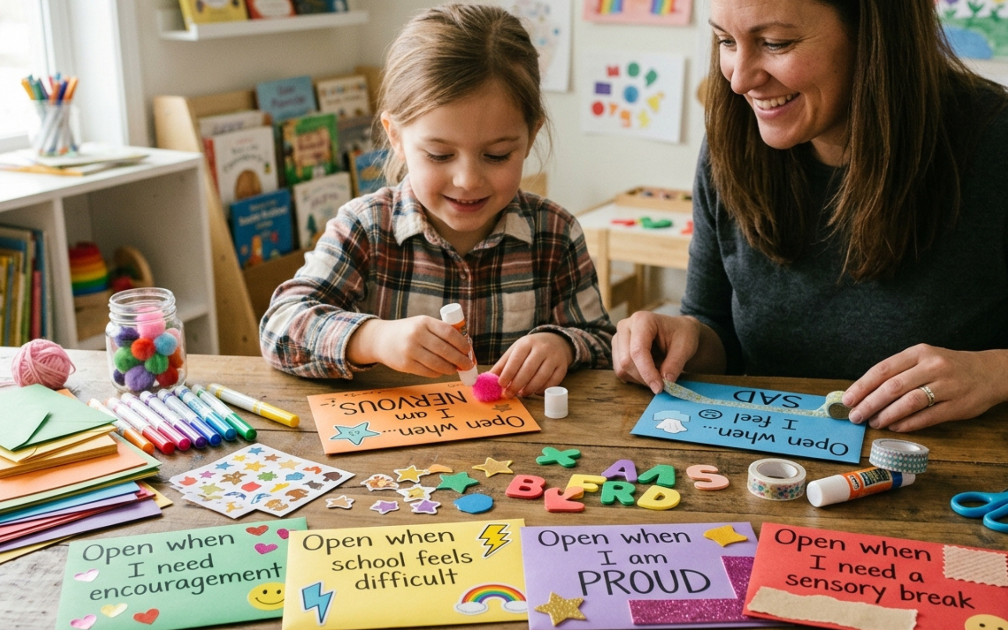 “Open When…” Encouragement Envelopes: A Fun Sensory Craft for Kids